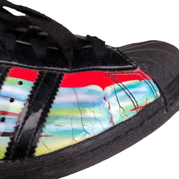 Rare 2015 Adidas Originals Superstar 80s Core Black Size 10 - Picture 9 of 16
